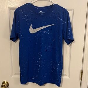 Nike Royal Blue Tee with White Swoosh